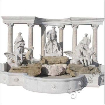 Roma Outdoor water marble fountain with Marble Sculpture